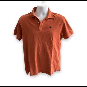 Burberry London New Brinson Short Sleeve Orange Mens 5 Size Small